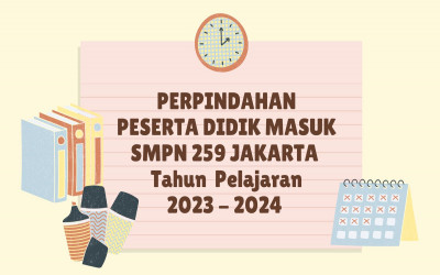PERPINDAHAN PESERTA DIDIK MASUK SEMESTER GANJIL TAHUN PELAJARAN 2023/2024